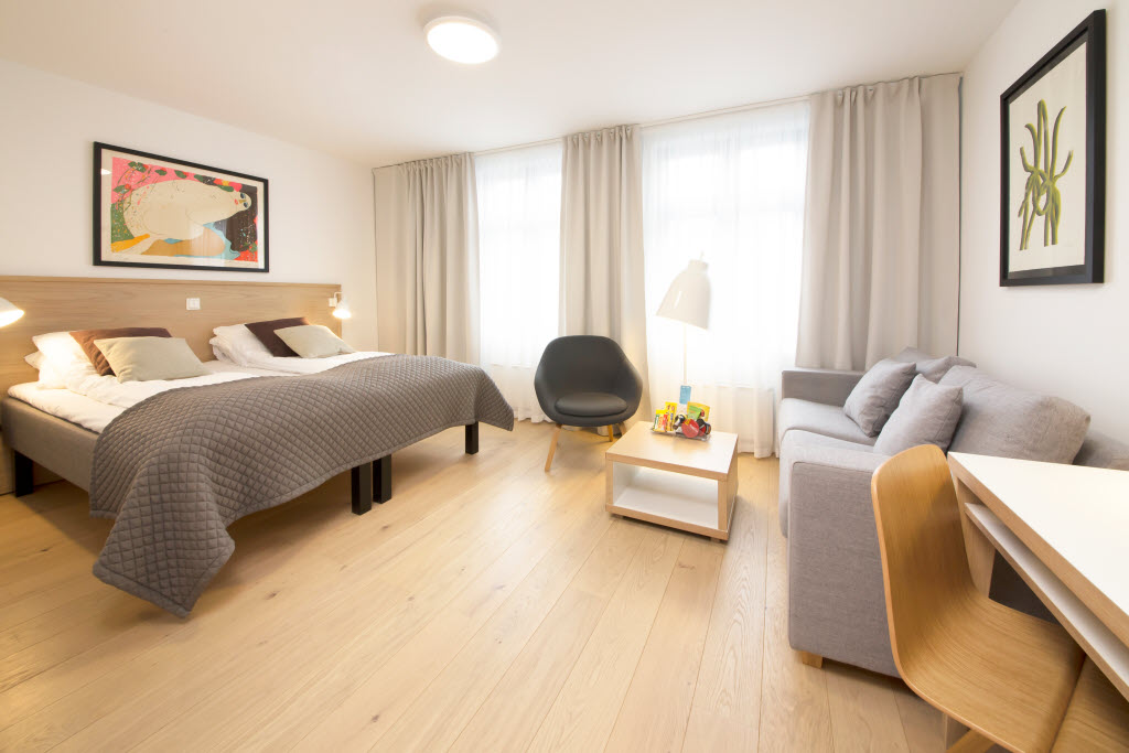 Copyright: Tord-Erik Andresen Dobbeltseng og interiør i Superior Extra-rom, Scandic Scandinavie